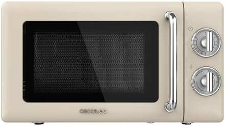 Cecotec ProClean 3010 Retro Beige 20-litre manual microwave with 700 W.