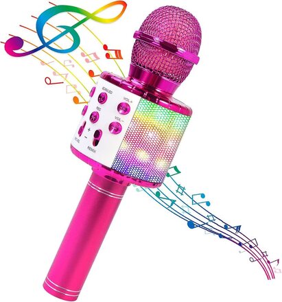 Bluetooth Karaoke Mikrofon - LED-lampor
