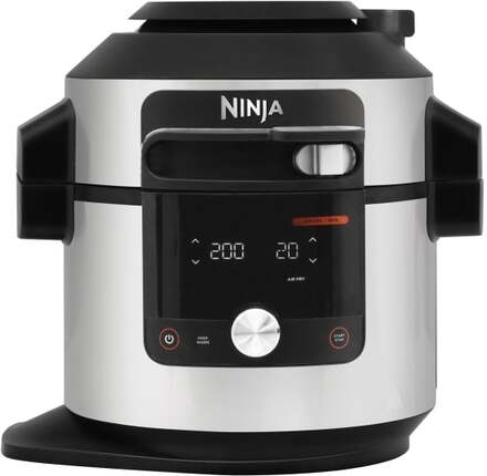 Ninja OL750EU, 7,5 l, 1760 W, 6 personer, Svart, Rostfritt stål, Knappar, Rotations-, Manuell