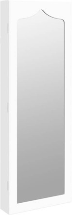 vidaXL Spegelskåp vit väggmonterat 37,5x10x106 cm
