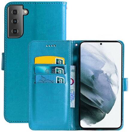 Mobilplånbok 3-kort Samsung Galaxy S21 : Färg - Ljusblå