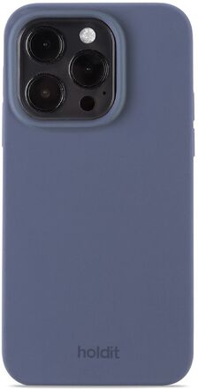 holdit iPhone 15 Pro Skal Silikon Pacific Blue