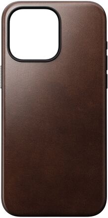 NOMAD iPhone 15 Pro Max Skal Modern Leather Case Horween Rustic Brown
