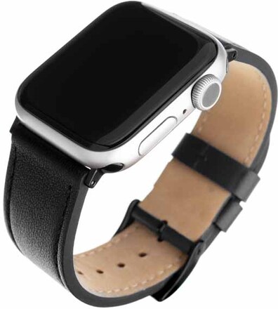 Fixed Apple Watch 42/44/45mm/Apple Watch Ultra Armband Leather Strap Svart