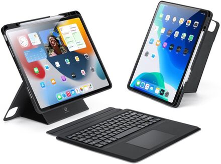 Dux Ducis DK Series Bluetooth Keyboard Case for Apple iPad Pro 12.9 (2020/2021/2022) - Black