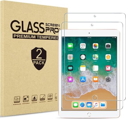 2X Displayskydd i härdat glas till iPad Pro 9,7 tum iPad 9,7" 2018 6:e gen