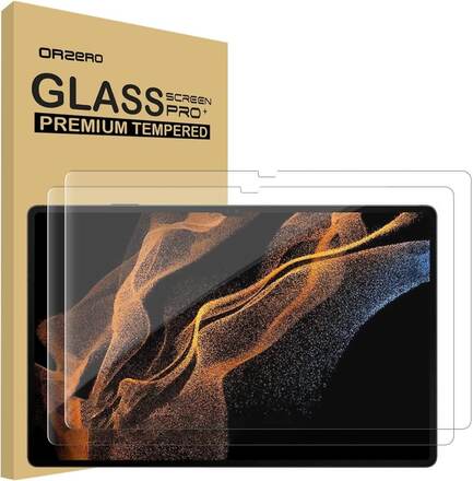 2x Skärmskydd i härdat glas för Samsung Galaxy Tab S8 Ultra, S9 Ultra