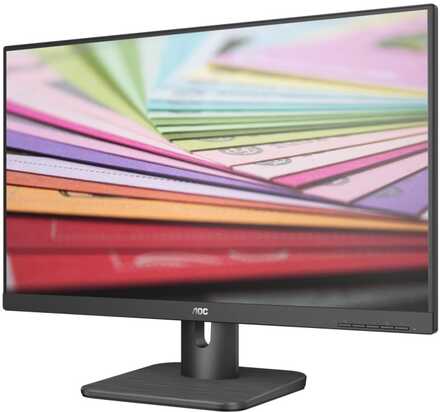 AOC E1 24E1Q platta pc-skärmar 60,5 cm (23.8") 1920 x 1080 pixlar Full HD LED Svart