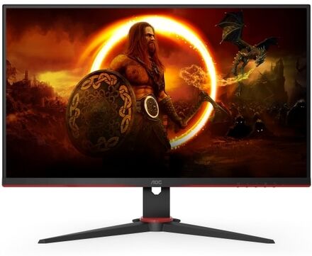 AOC 24G2SAE/BK platta pc-skärmar 60,5 cm (23.8") 1920 x 1080 pixlar Full HD Svart, Röd