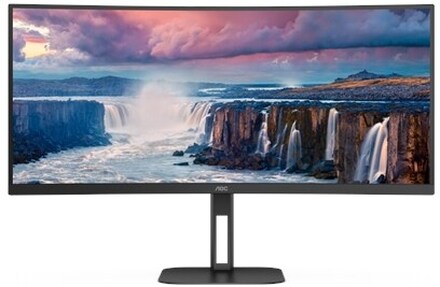 AOC V5 CU34V5C 86,4 cm (34") 3440 x 1440 pixlar Wide Quad HD LED Svart