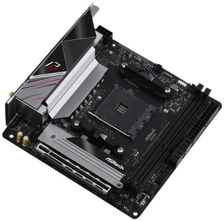 ASRock B550 Phantom Gaming-ITX/ax - Moderkort - mini ITX - Socket AM4 - AMD B550 Chipuppsättning - USB-C Gen2, USB 3.2 Gen 1, USB 3.2 Gen 2 - 2.5 Gig