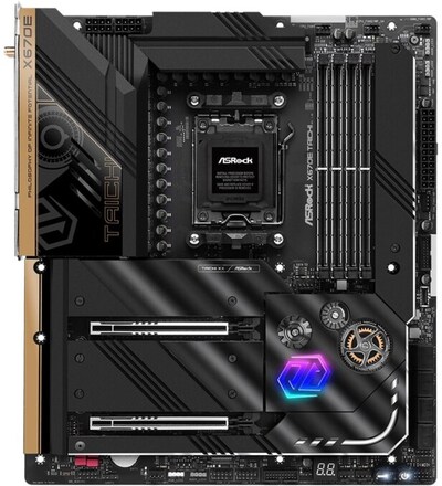 ASRock X670E Taichi - Moderkort - utökad ATX - Socket AM5 - AMD X670E Chipuppsättning - USB 3.2 Gen 1, USB 3.2 Gen 2, USB4, USB-C 3.2 Gen 2x2 - Bluet