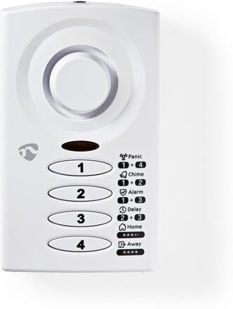Nedis Dörr Fönster Alarm | Batteridriven | 3x AAA/LR03 | 85 dB | Vit