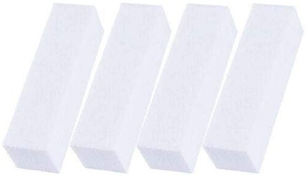 Perfekta Naglar: 4-Pack Block Nagelfilar för Form & Förlängning