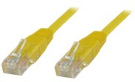 MicroConnect - Nätverkskabel - RJ-45 (hane) till RJ-45 (hane) - 3 m - UTP - CAT 5e - gul