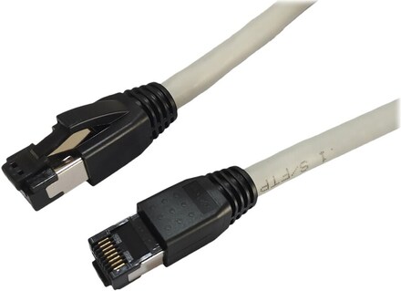 MicroConnect - Patch-kabel - RJ-45 (hane) till RJ-45 (hane) - 5 m - S/FTP - CAT 8.1 - halogenfri, hakfri - grå