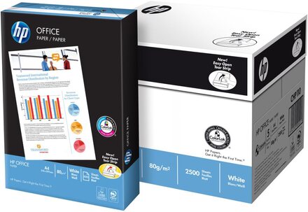 HP Office Paper - A4 (210 x 297 mm) - 80 g/m² - 500 ark vanligt papper - för Deskjet 11XX, Ink Advantage 1115, Ultra Ink Advantage 2029; Officejet 20