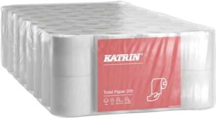 Toiletpapir Katrin Classic 200 2-lags hvid 25m - (64 ruller pr. karton)