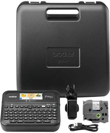 Brother P-Touch PT-D610BTVP - Etikettskrivare - svartvit - termisk överföring - 24 mm bred - 180 dpi - upp till 30 mm/sek - USB, Bluetooth 5.0 - kniv