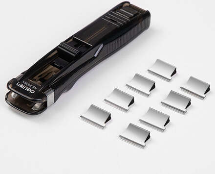 5 PCS Deli Office Stationery Supplementary Clip Push Clipper, Specification: 8591A (Black)