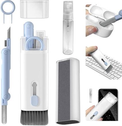 7in1 Airpods 1/2/3/Pro Electronic Cleaner Kit - Blå/Vit