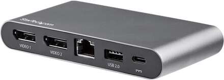 StarTech.com USB-C-multiportadapter för dubbla bildskärmar - 2 x 4K DP - 100W PD 3.0