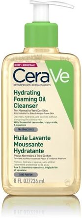 CeraVe Hydrating Foaming Oil Cleanser - Unisex - 236 ml