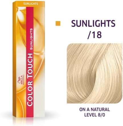 Wella Professionals Wella Professionals, Color Touch Sunlights, ammoniakfri, semipermanent hårfärg, /18 Ash Pearl, 60 ml För kvinnor