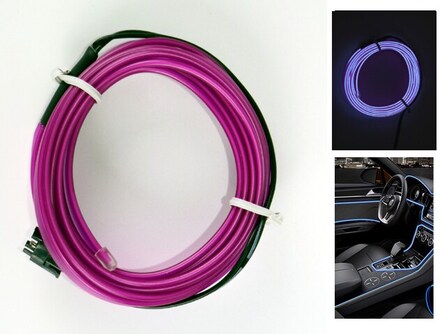 Glowstrip 200cm med glödande effekt styling som neon / EL-wire
