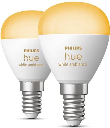 Philips Hue White Ambiance 4.3W E14 2-pack