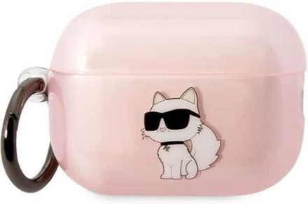 Karl Lagerfeld Airpods Pro 2 Skal Ikonik Choupette - Rosa