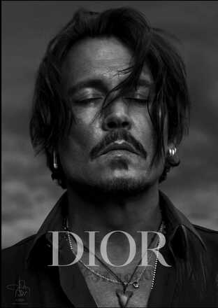 Dior x Johnny Depp Canvasposter (Limited Edition)