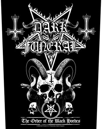 Dark Funeral Back Patch: Order Of The Black Hordes