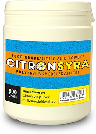 Citronsyra 600 g burk