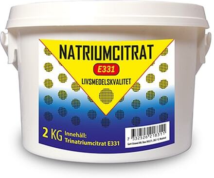 Natriumcitrat (Trinatriumcitrat) livsmedelskvalitet 2 kg