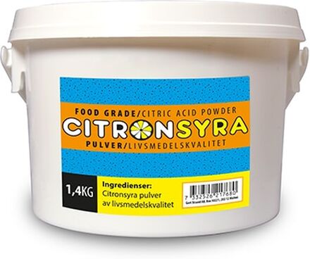 Citronsyra 1,4 kg hink