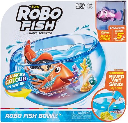 RoboAlive Robo Fish Fiskskål Lila fisk