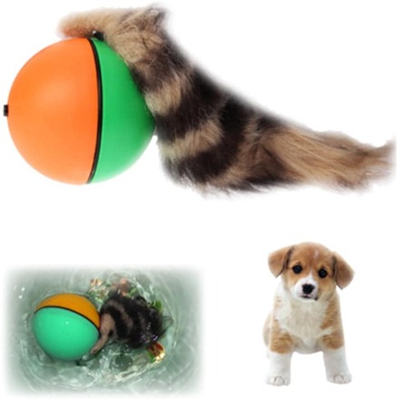 Small Motorized Rolling Chaser Ball Toy for Dog / Cat / Pet / Kid, Random Color Delivery