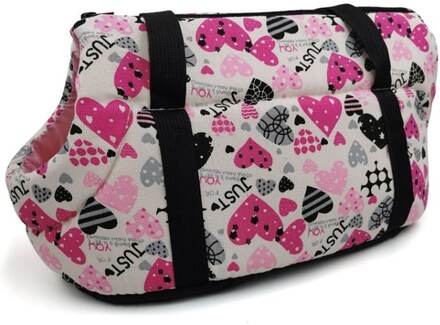 Retro Pet Carrying Bag Comfortable & Breathable Backpack For Cats And Dogs, Size:L 55x26x27cm(Love)