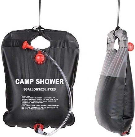 Campingdusch – soluppvärmd 20 liter duschpåse