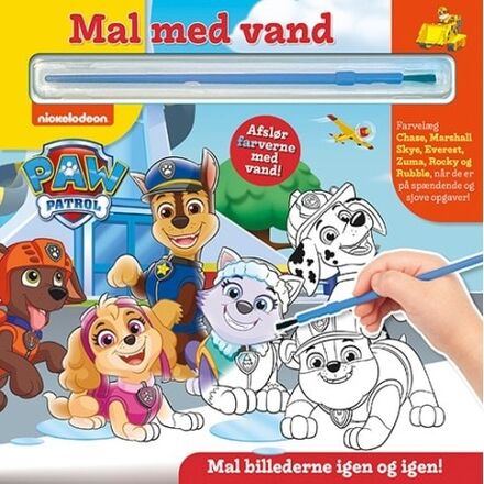 Måla med vatten - Paw Patrol (bok med pensel - måla om och om igen)