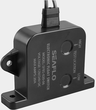Nivåvakt till elektrisk länspump SEAFLO Electronic Float Switch, 12V/24V, 10/20 A