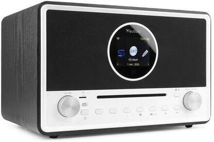 DAB-radio med CD-spelare, internetradio, Bluetooth och MP3-spelare Audizio Lucca stereo DAB-radio med CD-spelare, internetradio, Bluetooth och MP3-spe