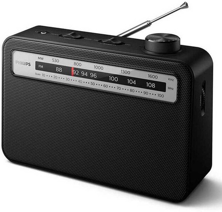 Philips 2000 series TAR2506/12 radioapparater Bärbar Analog Svart