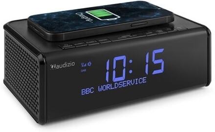 Klockradio, väckarklocka Audizio Cuneo klockradio DAB+ - Bluetooth väckarklocka med trådlös laddare - Qi laddare