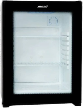 MPM - Minikylskåp med Glasdörr - Dörr Vänster/Höger - LED-belysning - 34 Liter