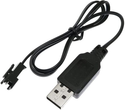 Yunique 1-delars USB-laddare kabel SM-2P RC Auto för batterier 6V Ni-MH - Tillbehör till Fjärrstyrda Leksaker