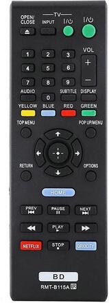 Universal fjärrkontroll RMT-B115A för Sony blue-ray-spelare