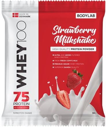 BodyLab Sample Whey 100 Strawberry Milkshake (1 x 30 gram)