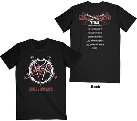 Slayer Unisex T-Shirt: Hell Awaits Tour (Back Print) (Medium)